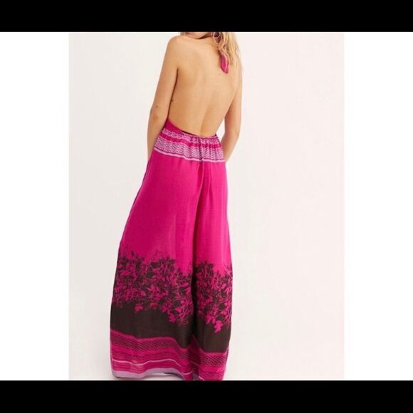 New free people palm beach halter jumpsuit size XS - Picture 9 of 12